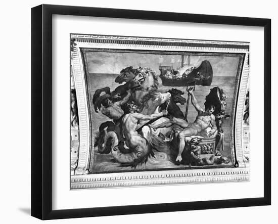 Neptune and Ulysses' Ship, 1554-Pellegrino Tibaldi-Framed Giclee Print