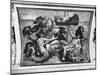 Neptune and Ulysses' Ship, 1554-Pellegrino Tibaldi-Mounted Giclee Print