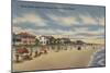 Neptune Beach, FL - View of Ocean Front Homes-Lantern Press-Mounted Art Print