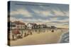 Neptune Beach, FL - View of Ocean Front Homes-Lantern Press-Stretched Canvas