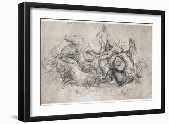 Neptune, C1504-Leonardo da Vinci-Framed Giclee Print