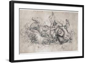 Neptune, C1504-Leonardo da Vinci-Framed Giclee Print