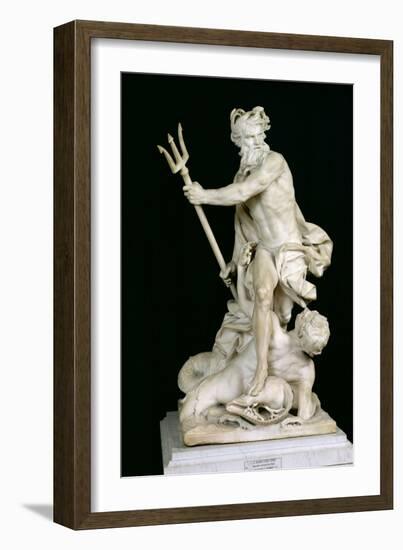 Neptune Calming the Waves, 1757-Lambert-Sigisbert Adam-Framed Giclee Print