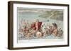 Neptune Calming the Waves, Book I, Illustration from Ovid's Metamorphoses, Florence, 1832-Luigi Ademollo-Framed Giclee Print