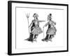 Neptune Costume, African Costume, 1885-Martin-Framed Giclee Print