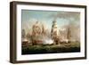 "Neptune" Engaged, Trafalgar, 1805-J. Francis Sartorius-Framed Giclee Print