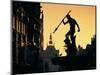 Neptune Fountain, Gdansk, Poland-Peter Adams-Mounted Photographic Print