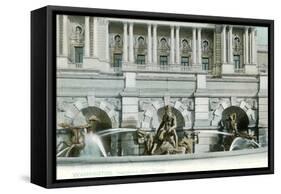 Neptune Fountain, Library of Congress, Washington, DC-null-Framed Stretched Canvas