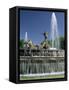 Neptune Fountain, Near Prado, Madrid, Spain, Europe-Upperhall Ltd-Framed Stretched Canvas