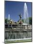 Neptune Fountain, Near Prado, Madrid, Spain, Europe-Upperhall Ltd-Mounted Photographic Print