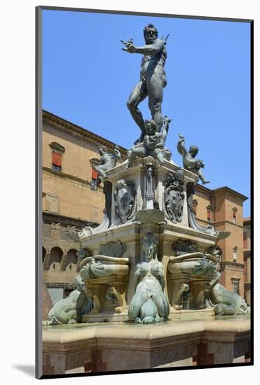 Neptune Fountain, Piazza Del Nettuno, Bologna, Emilia-Romagna, Italy, Europe-Peter Richardson-Mounted Photographic Print