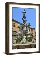 Neptune Fountain, Piazza Del Nettuno, Bologna, Emilia-Romagna, Italy, Europe-Peter Richardson-Framed Photographic Print