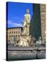 Neptune Fountain, Piazza Della Signoria, Florence, Unesco World Heritage Site, Tuscany, Italy-Hans Peter Merten-Stretched Canvas