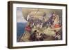 Neptune on Board the 'Newcastle' Crossing the Line, 1859-William Simpson-Framed Giclee Print