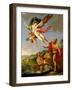 Neptune Pursuing Coronides-Giulio Carpioni-Framed Giclee Print