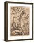 Neptune Riding in a Seashell Chariot, 15th Century-null-Framed Giclee Print