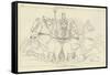 Neptune Rising from the Sea-John Flaxman-Framed Stretched Canvas