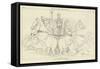 Neptune Rising from the Sea-John Flaxman-Framed Stretched Canvas