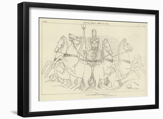 Neptune Rising from the Sea-John Flaxman-Framed Premium Giclee Print