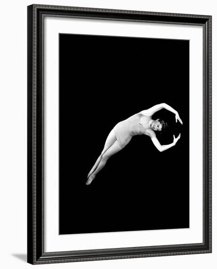 Neptune's Daughter, Esther Williams In A Swimming Pose From One Of Her Water Ballets, 1949-null-Framed Photo