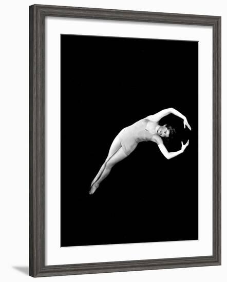 Neptune's Daughter, Esther Williams In A Swimming Pose From One Of Her Water Ballets, 1949-null-Framed Photo