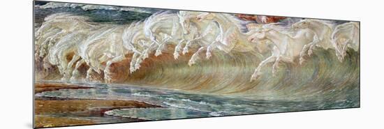 Neptune's Horses, 1892-Walter Crane-Mounted Premium Giclee Print