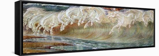 Neptune's Horses, 1892-Walter Crane-Framed Stretched Canvas