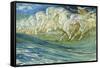 Neptune's Horses Designed by-Walter Crane-Framed Stretched Canvas