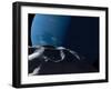 Neptune Seen from the Surface of its Tiny Moon, Naiad-Stocktrek Images-Framed Premium Photographic Print