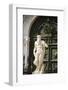Neptune statue at the entrance to the Arsenal, Venice, Veneto, Italy-Russ Bishop-Framed Photographic Print