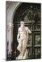 Neptune statue at the entrance to the Arsenal, Venice, Veneto, Italy-Russ Bishop-Mounted Photographic Print