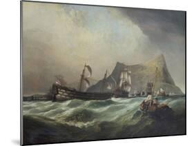 Neptune, Towing the Victory Into Gibraltar Harbour After the Battle of Trafalgar-Clarkson Stanfield-Mounted Giclee Print