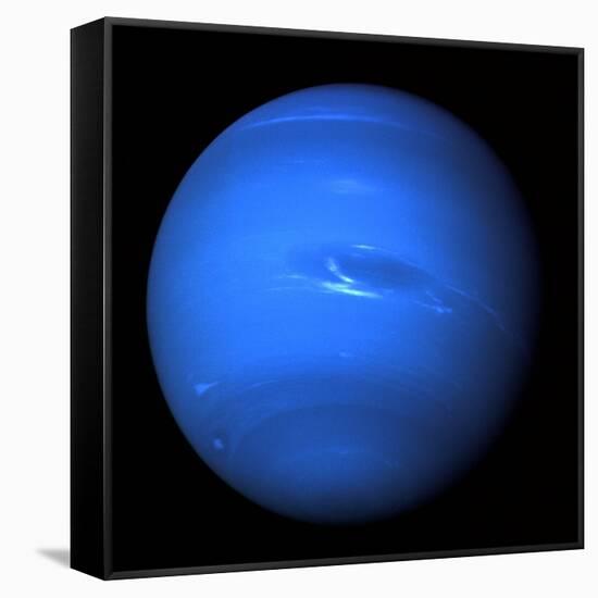 Neptune, Voyager 2 Image-null-Framed Stretched Canvas