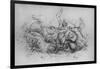 'Neptune with Four Sea-Horses', c1480 (1945)-Leonardo Da Vinci-Framed Giclee Print