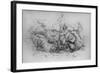 'Neptune with Four Sea-Horses', c1480 (1945)-Leonardo Da Vinci-Framed Giclee Print