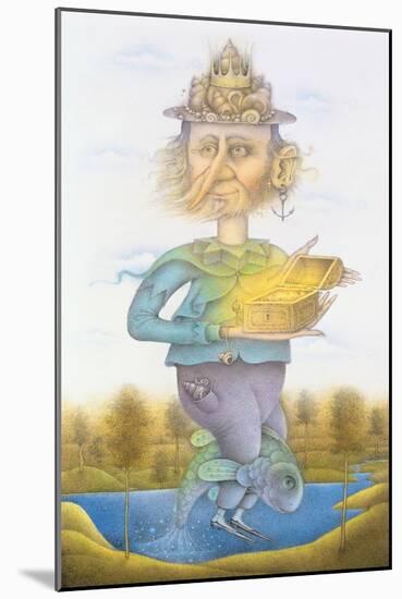 Neptune-Wayne Anderson-Mounted Premium Giclee Print