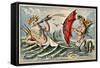 Neptunite Dye Victorian Trading Card-null-Framed Stretched Canvas