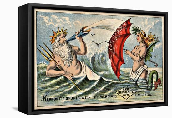 Neptunite Dye Victorian Trading Card-null-Framed Stretched Canvas