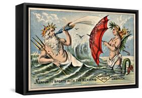 Neptunite Dye Victorian Trading Card-null-Framed Stretched Canvas