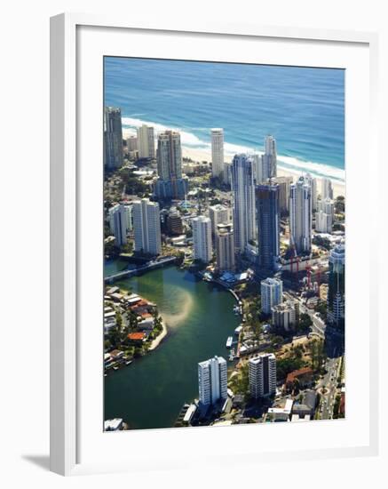 Nerang River, Surfers Paradise, Gold Coast, Queensland, Australia-David Wall-Framed Photographic Print