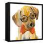 Nerd Pup Square-Lanie Loreth-Framed Stretched Canvas
