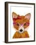 Nerdy Fox-Julie DeRice-Framed Art Print