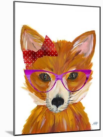 Nerdy Fox-Julie DeRice-Mounted Art Print