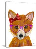 Nerdy Fox-Julie DeRice-Stretched Canvas