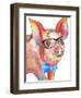 Nerdy Pig-Elizabeth Medley-Framed Art Print