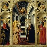Annunciation Showing St Apollonia, St Luke and Prophets David and Isaiah-Neri Di Bicci-Giclee Print