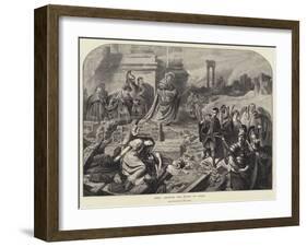 Nero Amongst the Ruins of Rome-Karl Theodor von Piloty-Framed Giclee Print