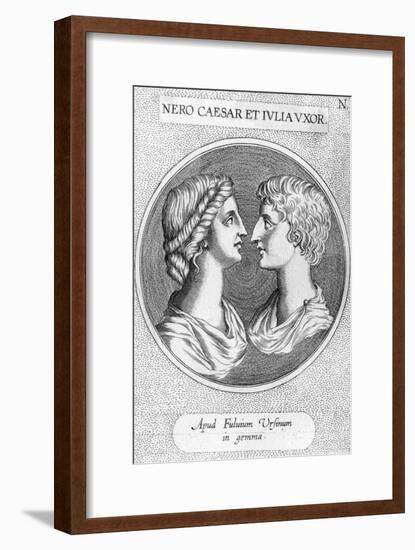 Nero and Julia-null-Framed Art Print