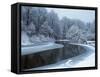 Nerussa River Beginning to Freeze, Bryansky Les Zapovednik, Russia-Igor Shpilenok-Framed Stretched Canvas