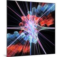 Nerve Cell And DNA, Artwork-Laguna Design-Mounted Photographic Print